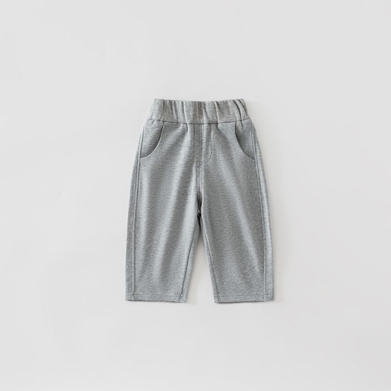 Children's trousers, spring and autumn pure cotton casual sports pants, boys and girls, spring sweatpants, baby outerwear long pants, new style