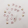 Cross -border Japanese crooked heart diamond diamond crystal crooked heart diamonds, youthful alien diamonds, super glittering stickers decoration