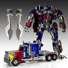 One-stop service alloy version of the transformation toy 5 robot car people Optimus Prime column yellow bee 