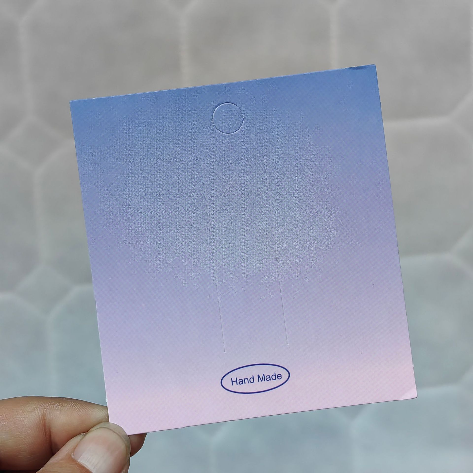 보라색 분말 그라디언트 8.2*9CM