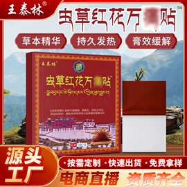 厂家直发王泰林虫草红花万痛贴颈肩腰腿不适膏药贴摆地摊跑会销礼
