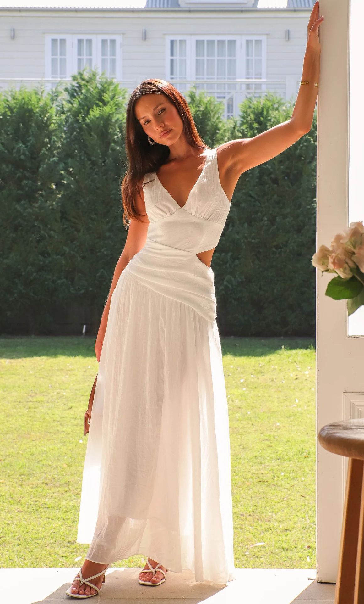210g Weight Midi Dress Dress Length Type Sleeveless Sleeve Length Swing Dress Dresses Type Woven, Polyester Fabric Type Mid Waist Waist Line Holiday, Selfie Occasion V Neck Neckline Regular Fit Fit Type Solid Color Pattern Summer Season Women's Gender Casual, Elegant, Streetwear Style Wholesale Women's Casual Elegant Streetwear Solid Color Holiday Selfie V Neck Sleeveless Swing Dress 5