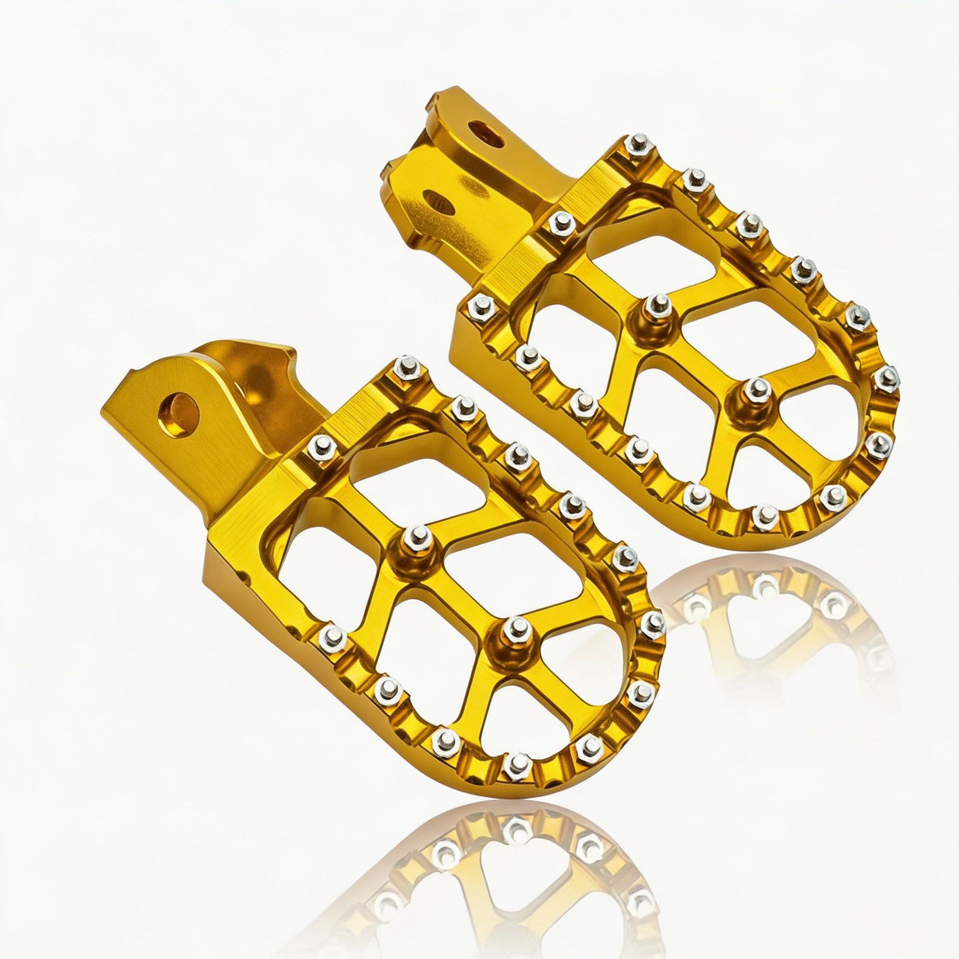 Motorcycle Off-Road Vehicle Cnc Modified Parts, Colorful Aluminum Alloy Round Front and Rear Footrests, Universal Parts for Cross-Border Trade