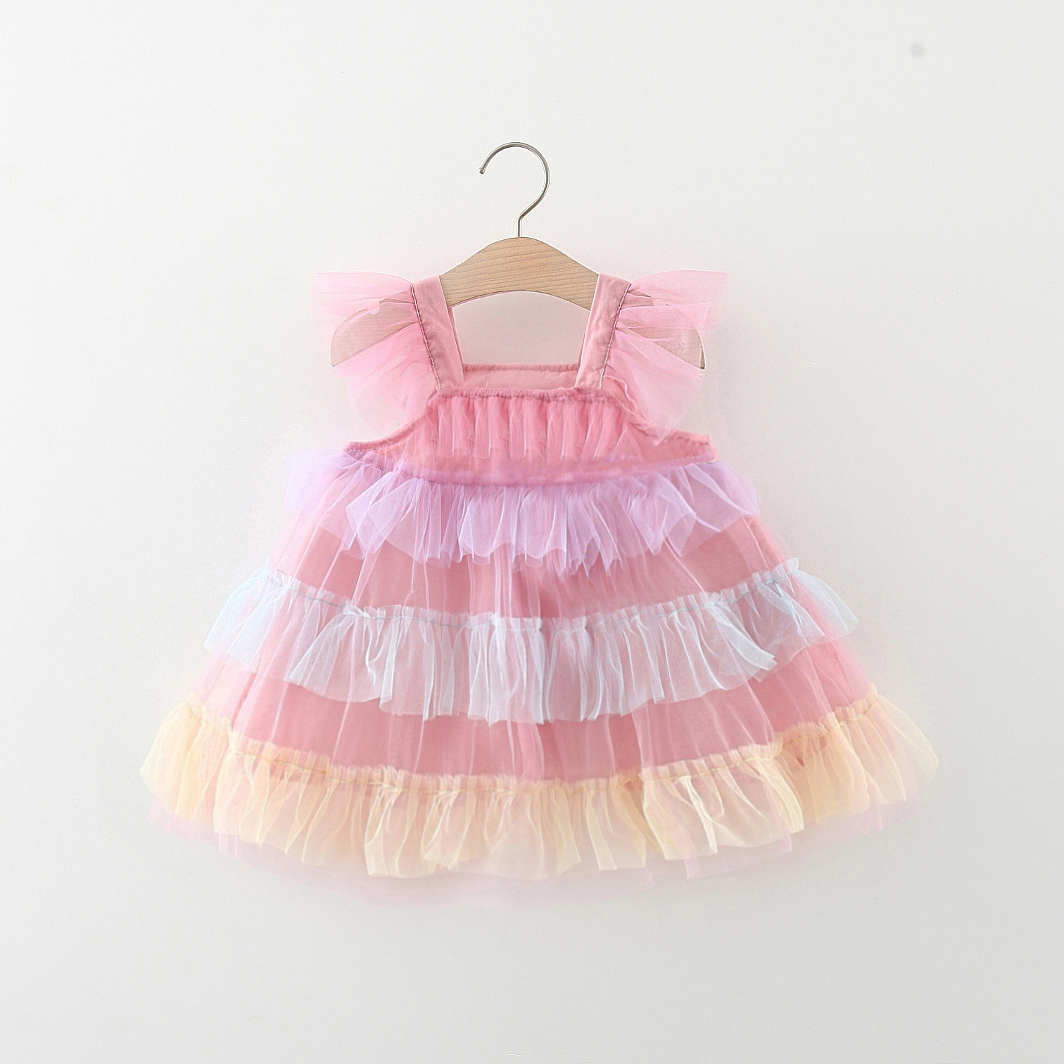 Cute Color Block Cotton Girls Dresses display picture 3