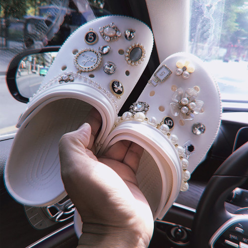 Amazon Best Selling Croc Shoes DIY Shoe Flower Decoration Princess Elegant Fragrance Shoe Buckle Set Accessories Little Red Book