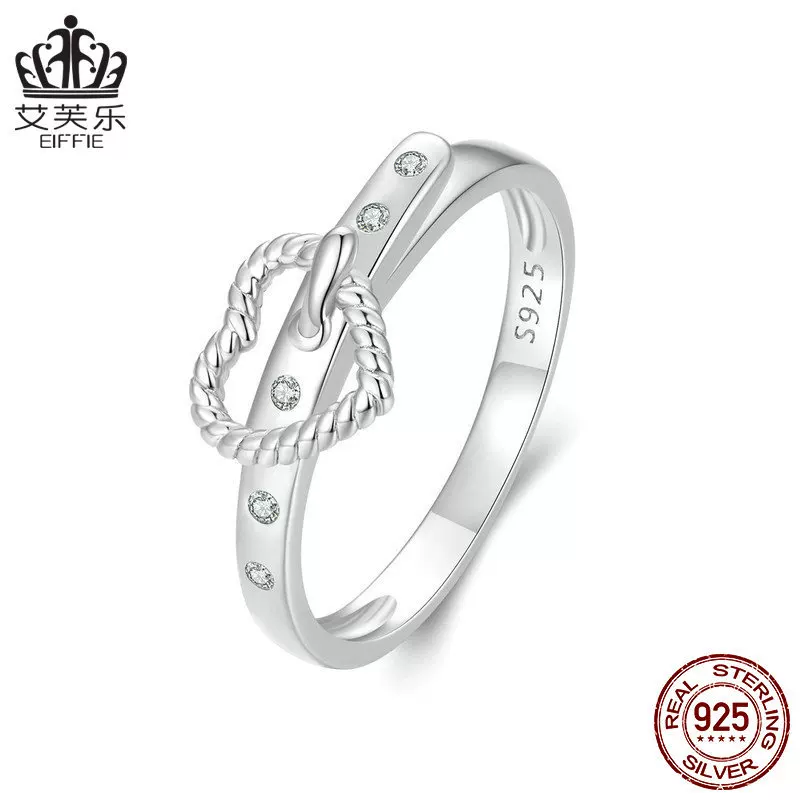 Genuine belt, ring heart shaped, silver bracelet, universal jewelry, accessory, silver 925 sample