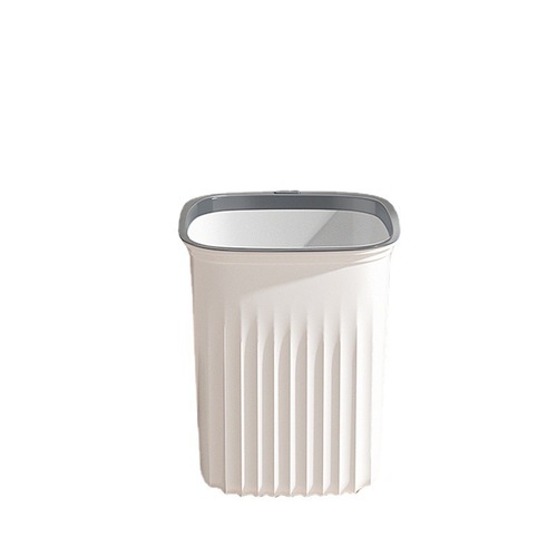 Household large-capacity trash can for living room, kitchen, bedroom, light luxury style with pressure ring, large size bathroom wholesale
