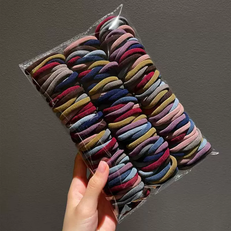 Волосы резиновые ленты женские головные веревки женские резиновые ленты высокой эластичностью прочный шнур кожаный чехол для волос черные кольца для волос