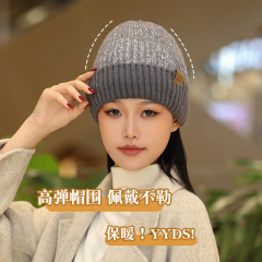 冬季新款男士针织帽户外防寒加绒保暖加厚套头毛线帽骑车护耳外贸
