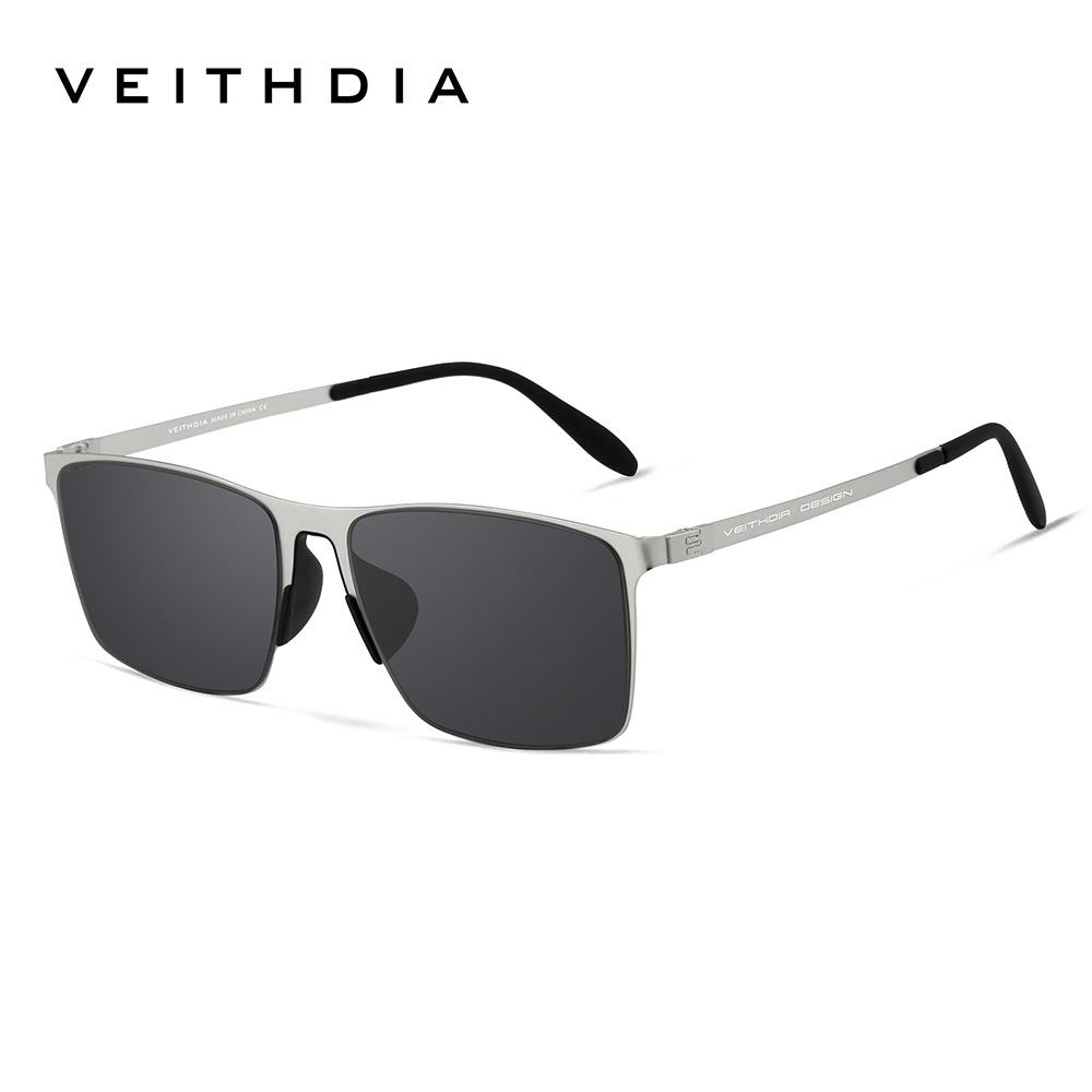 Gafas de sol de alta definición de metal, protector solar polarizador de nailon para hombre, protección UV, gafas deportivas con montura cuadrada, spot en vivo 8212