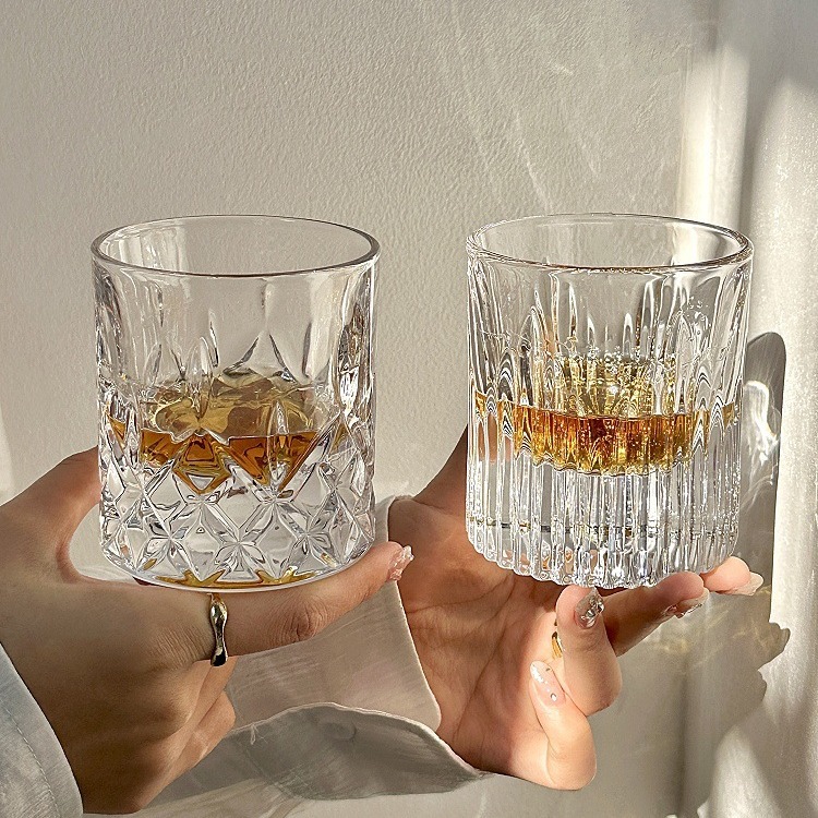 Mesoma ins estilo de fondo grueso cristal whisky Copa Luz de lujo de vino hogar taza de agua vaso de cerveza