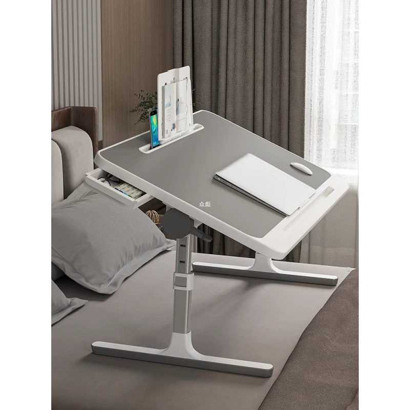 Маленький прикроватный столик можно поднимать и складывать, простой письменный стол для студентов колледжа, кронштейн для регулировки высоты обучения, домашний