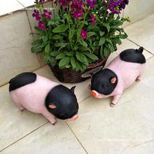 花园装饰 庭院摆件创意礼品小猪模型树脂工艺品动物猪摆件