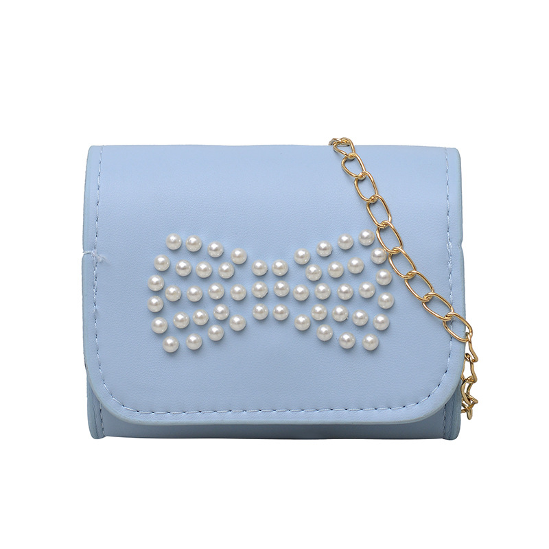 Bolsa de hombro coreana para niñas, bolso de perla dulce, bolso para bebés, bolso de moda mini pequeño, bolso para niños.