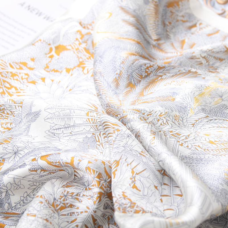 Casual, Outdoor Occasion Silk Material Women's Elegant Printing Silk Silk Scarf