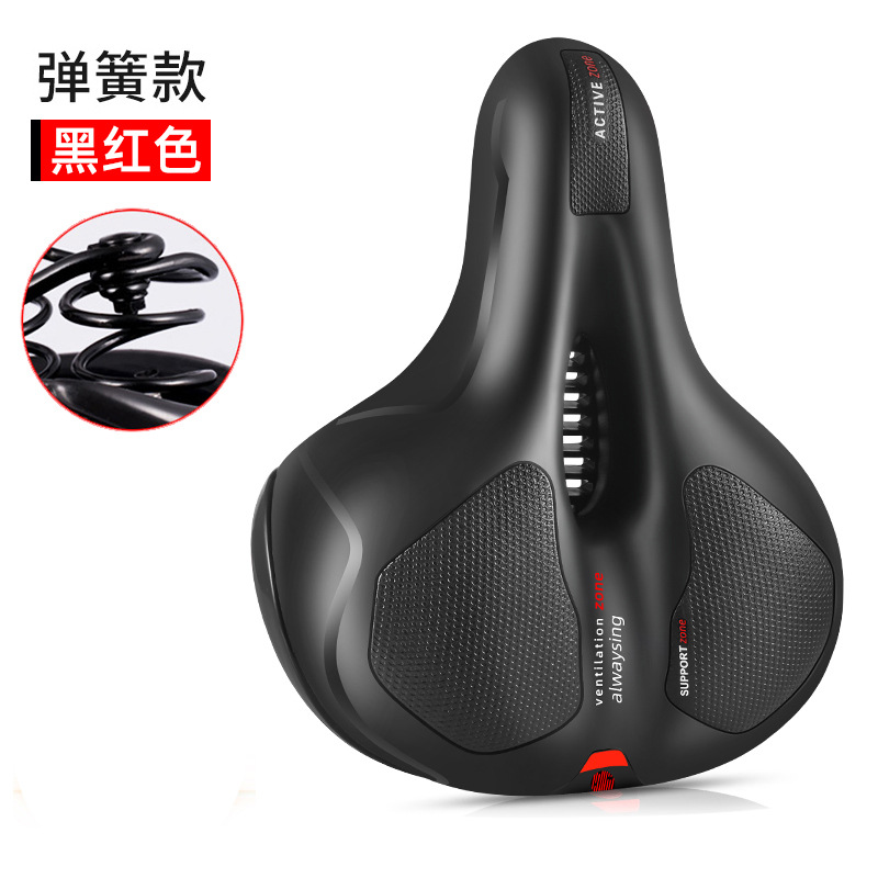 Bicicleta de montaña con luz trasera, cojín, cojín, asiento, bicicleta, trasero grande, sillín ensanchado, accesorios de asiento cómodos image 12