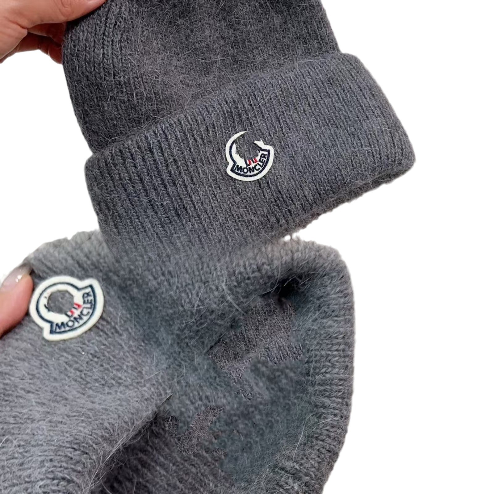 MENGJIA의 새로운 니트 모자, 토끼털 혼방 커플의 힙합 스타일 따뜻한 모자, 남성과 여성의 모직 다용도 방한 모자 트렌드