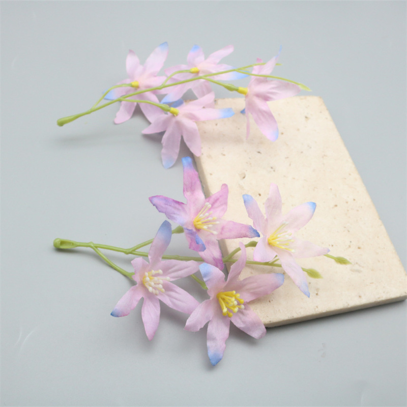 仿真文小兰花花束假花 diy手工簪花古风头饰材料拍摄跳舞家居装饰|undefined