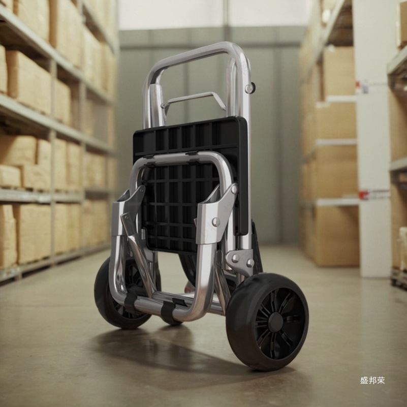 German Imported Shanghai Expo Grocery Shopping Cart, Small Trolley, Stair-Climbing Handcart, Foldable Household Luggage Small Trailer, Portable Shopping Cart