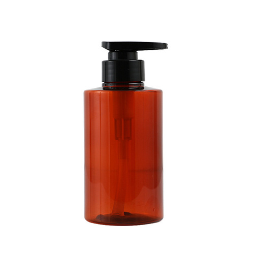 Wholesale PET pressed plastic household high-end shower gel bottles 300-500ML shampoo bottles