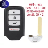 Для 2016 Honda CR-Z пульт дистанционного управления смарт-карты ACJ932HK1310A чип 47 частоты 434