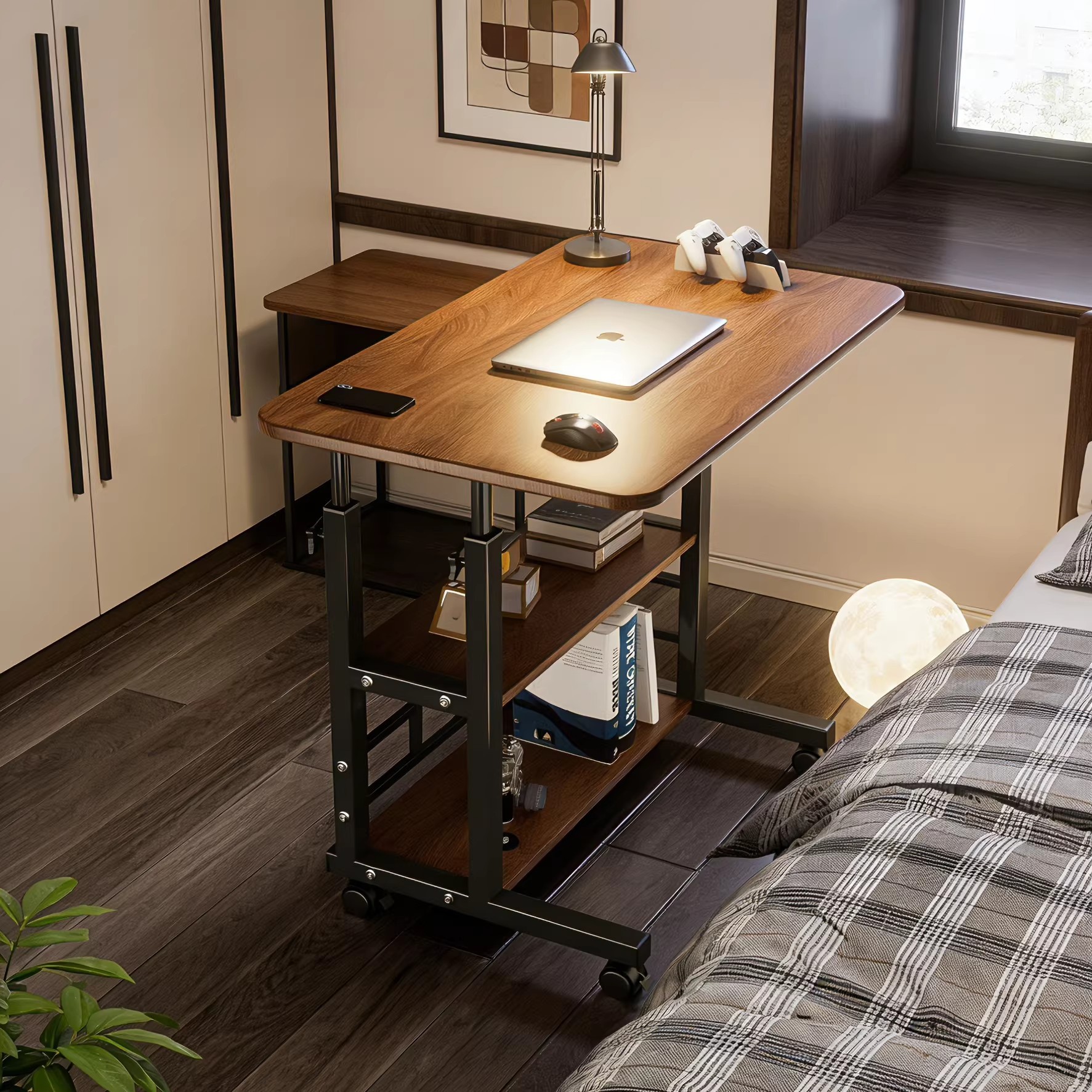Bedside Table movable lifting computer desk simple student desk bedroom dormitory home study simple small table