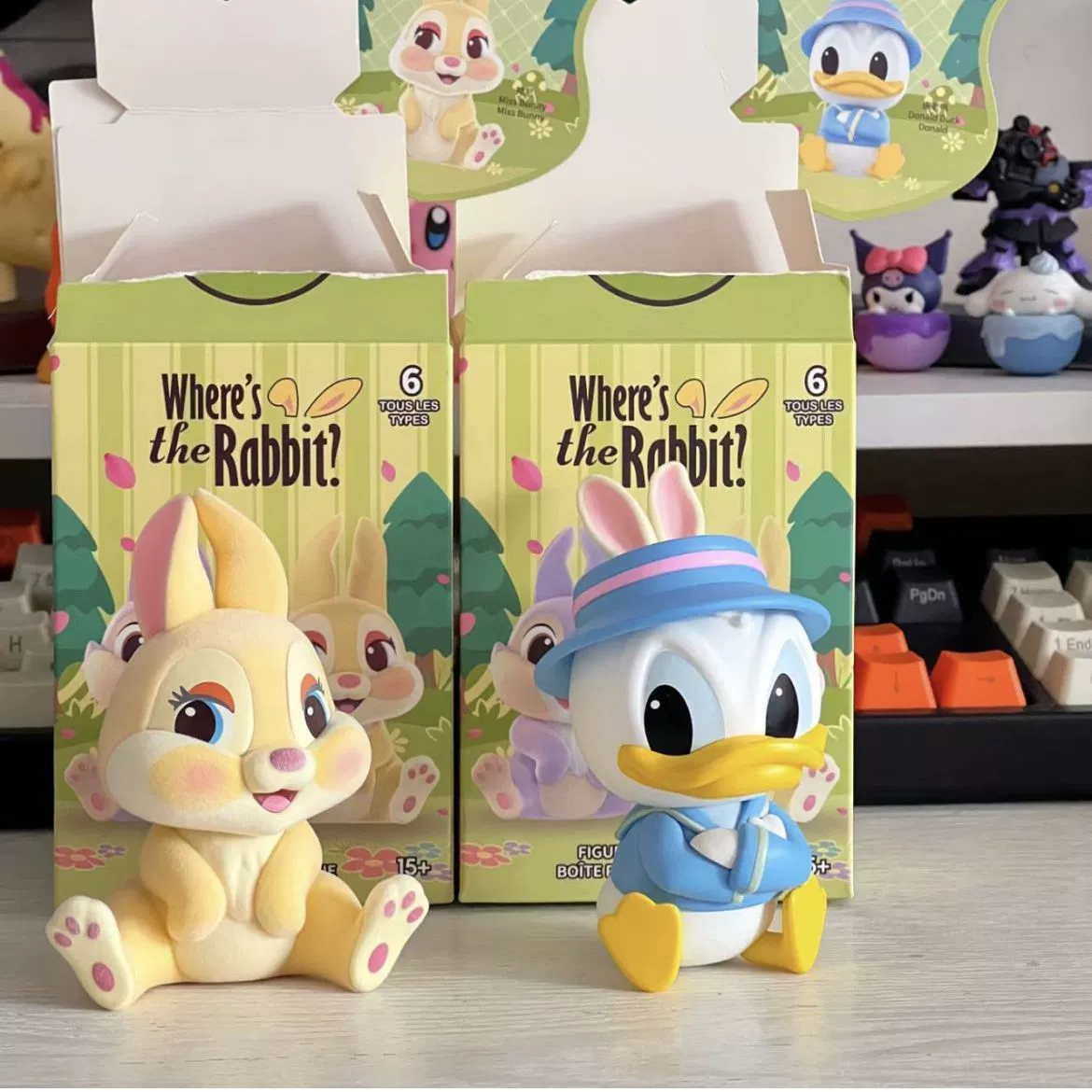 Фигурка в слепой коробке Miniso серия кроликов «Where's the Rabbit?» Коллекционная настольная игрушка, случайный стиль