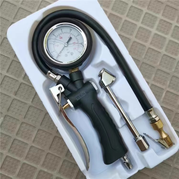Air Pressure Gauge Tire Pressure Gauge with Inflatable Car Tire Pressure Gauge Digital Display Truck Tire Pressure Monitoring High-Precision Air Gun