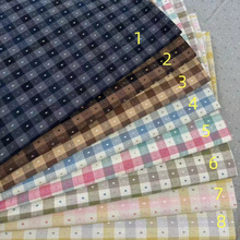 A035全棉先染布组色织提花布DIY手工布料