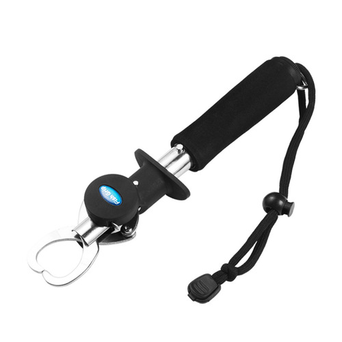 HuanSheng Stainless Steel Fish Gripper Lure Pliers Fishing Grabber Fish Catcher with Scale and Ruler Fish Grip Fishing Gear Fishing Supplies