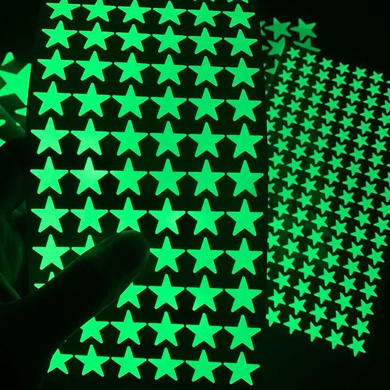 5角星夜光贴纸儿童房墙面布置客厅卧室开关装饰卡通组合荧光墙贴