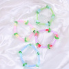 Summer universal perfume, glossy crystal, bracelet, 4mm, internet celebrity, flowered, wholesale