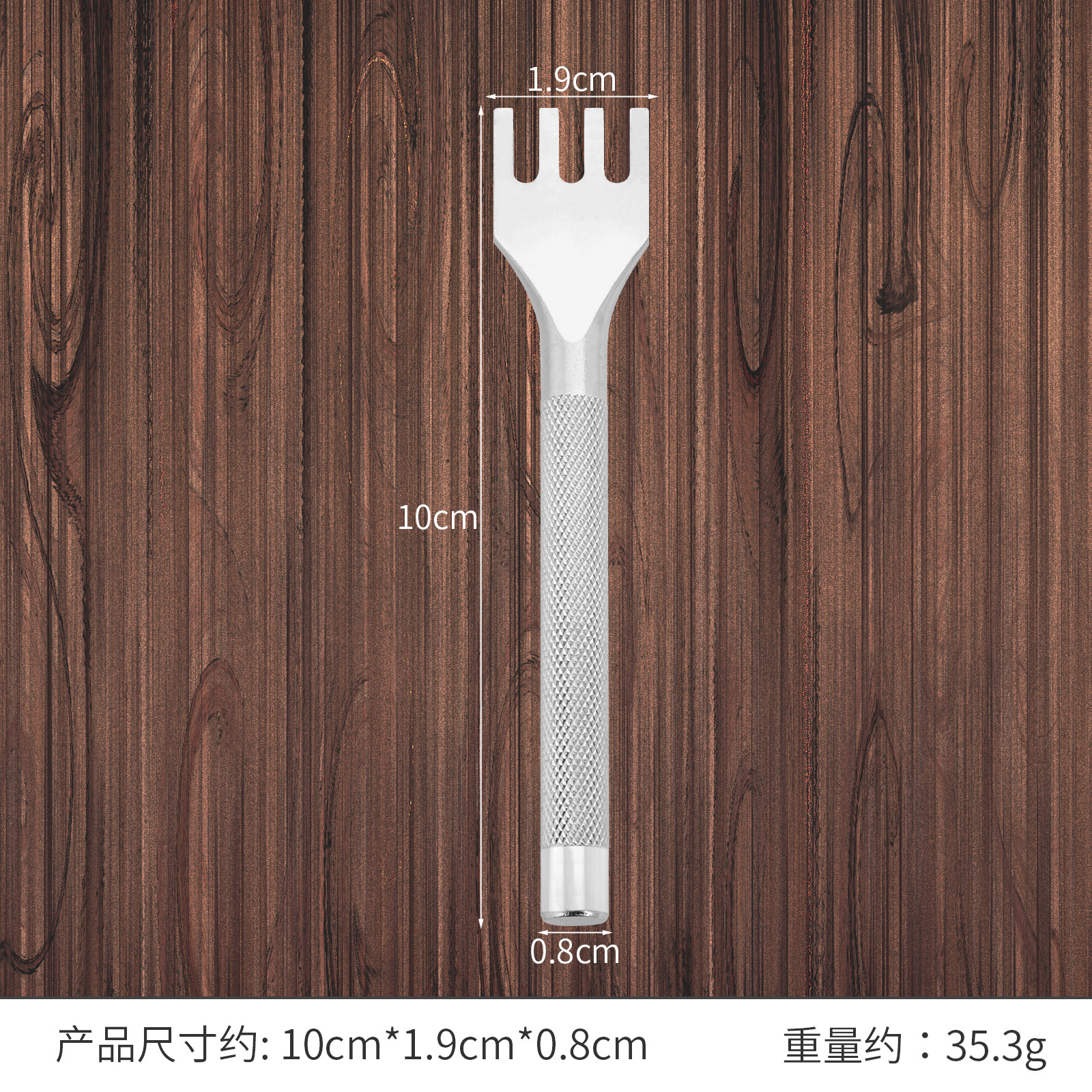 Plata de una palabra corte de cuero herramienta de perforación de cuero redondo corte redondo punzón corte de diamante Paquete de costura a mano traje