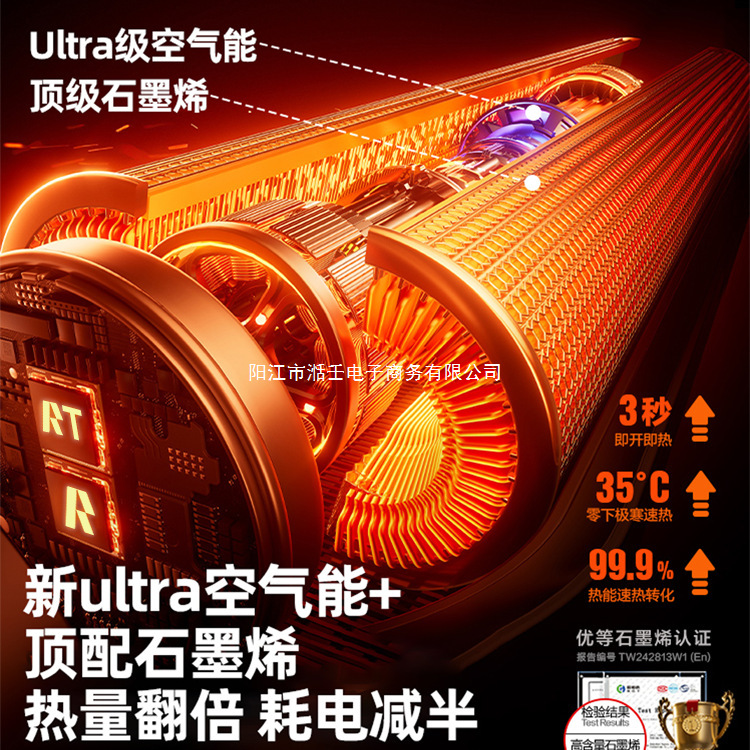 节能省电2025新款取暖器暖风机家用石墨烯电暖气浴室冬季全屋神器|undefined