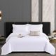 Hotel hotel linen pure white bed sheet quilt cover three four-piece set homestay full set of quilt bed pad seven eight-piece set