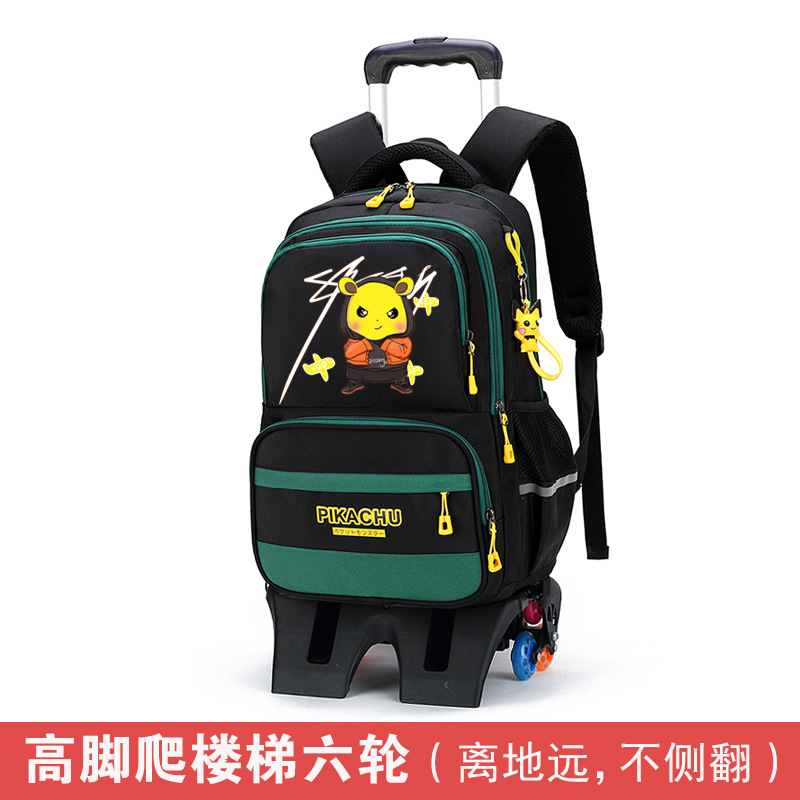 Una Generación de peces naturales niños tire de varilla bolsa 9-14 años mochila de dibujos animados transfronteriza para fines especiales