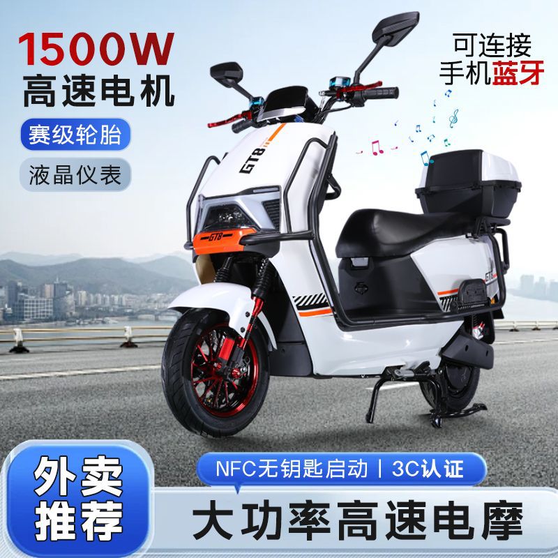 문라이트 화이트 스포츠 버전 - 60V 5 블랙 골드 그래핀 대형 배터리 - 22Ah 듀얼 디스크 브레이크 1500와트 배터리 수명 킹