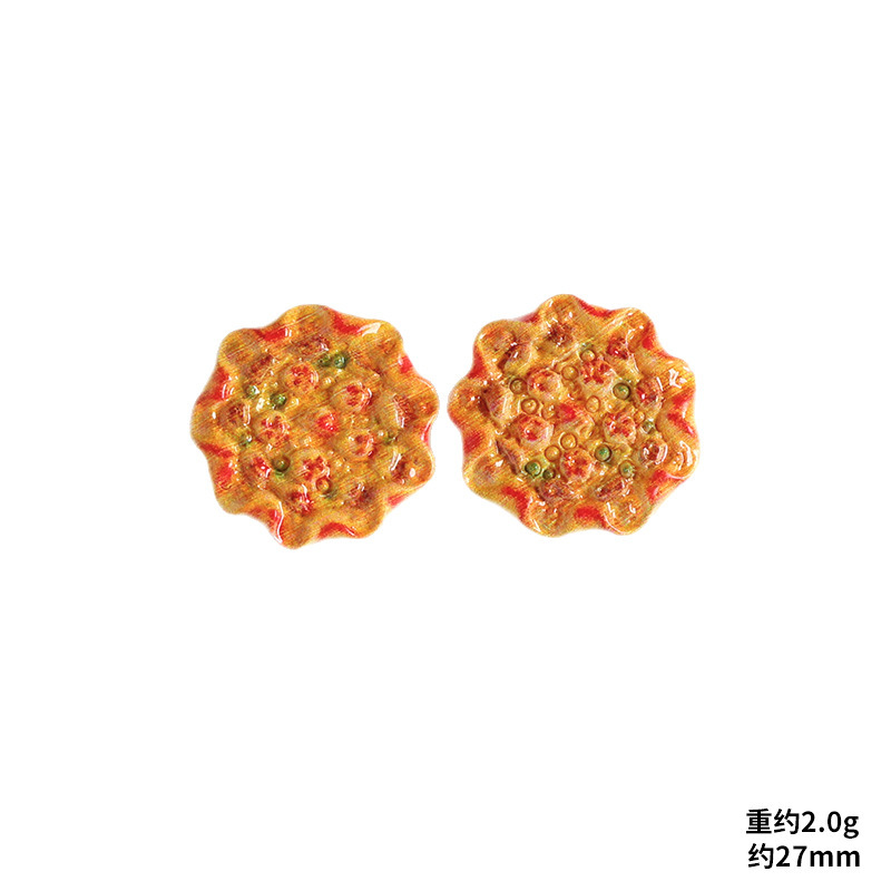 仿真微缩水果芝士披萨食玩手工diy奶油胶手机壳冰箱贴树脂小配件|undefined