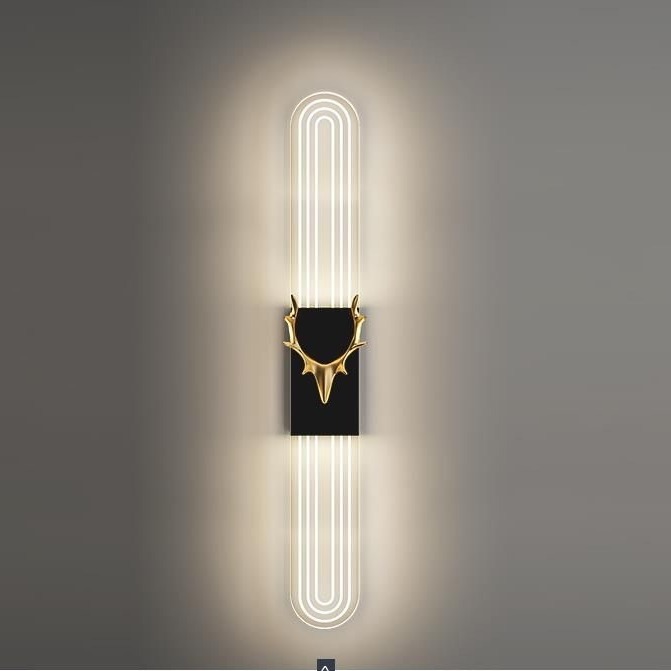 lámpara de pared dormitorio cabecera LED sala de estar TV de fondo lámpara de pared moderna minimalista red creativa escalera luz de puerta de entrada