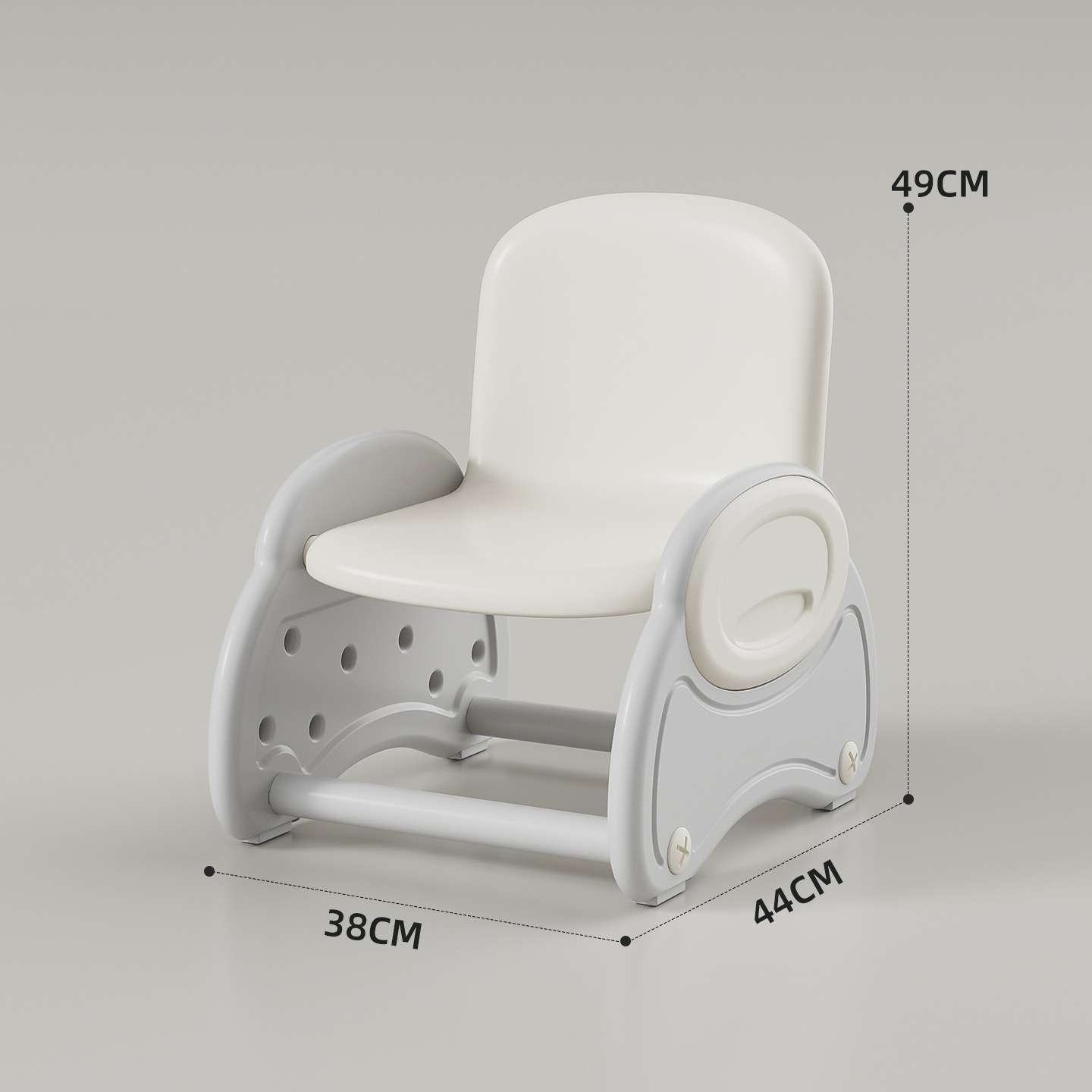 Muebles de plástico para niños al por mayor, jardín de infantes grueso, adultos pueden sentarse, bebés de 1 - 3 años tienen asiento de taburetes respaldados. image 10