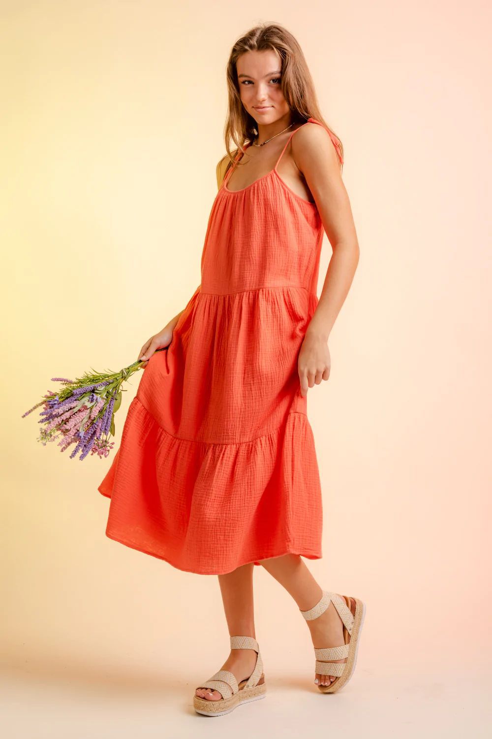 Venta Al Por Mayor Mujeres Estilo Simple Color Sólido Fiesta A Diario Correa Sin Mangas Vestido De Tirantes display picture 18