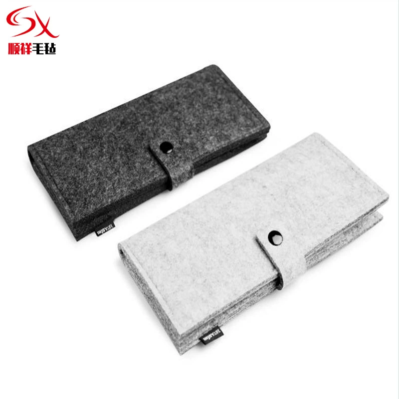 Производители поставляют Войлок портмоне удобное хранение простой держатель карты визитная карточка мешок цвета чувствовал мешок