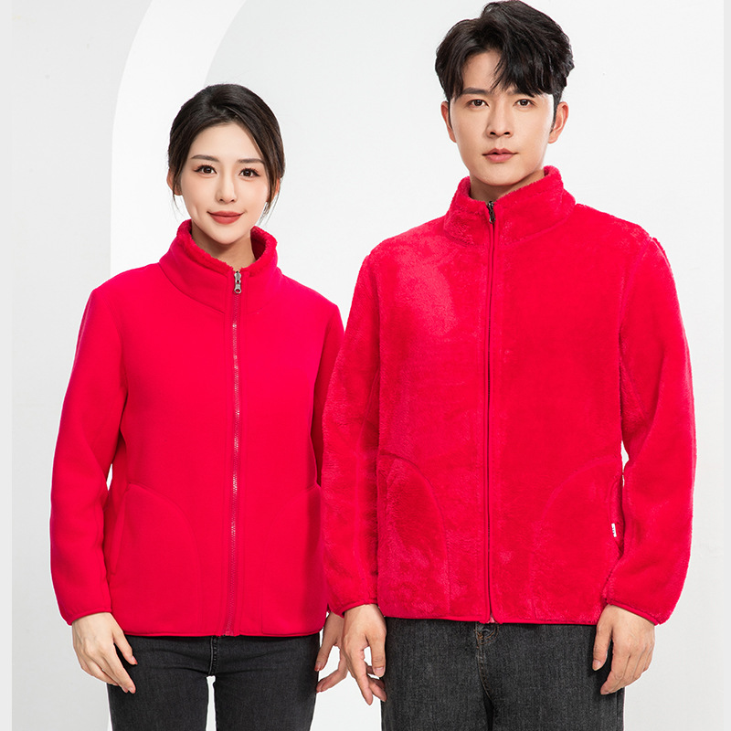 Chaqueta de trabajo de terciopelo de cuello vertical comercio exterior transfronterizo chaqueta de ropa de hombre doble cara chaqueta de terciopelo de grano grueso personalizado