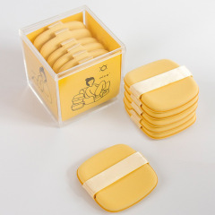 Internet celebrity butter biscuit makeup puff, which can be used wet or dry, does not eat powder, can be used on both sides, ultra-fine air cushion flat puff