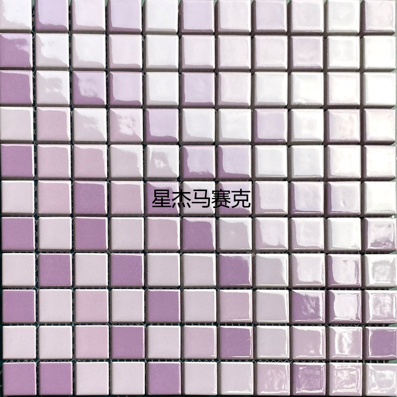 セラミックモザイク黒い別荘背景壁トイレ浴室キッチンリビングカフェバルコニー床タイル|undefined