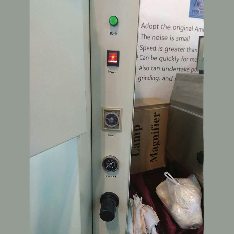 Dental automático fuerte máquina de chorro de arena soporte de diente de acero máquina de pulir equipo de reparación de dentaduras dental fuerte máquina de chorro de arena