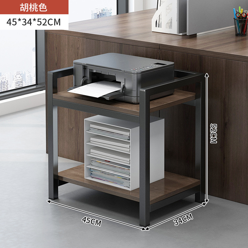 [플랫-2단] 월넛색상 45*34*52cm