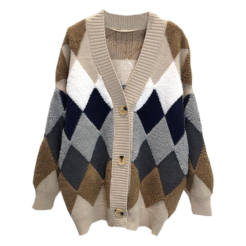 2023 nuevo estilo coreano suéter de hadas cardigan mujeres sueltas ins super popular Top perezoso estilo grueso suéter