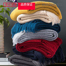 卡尔德拉腈纶blanket针织沙发搭毯家居毛毯子软装摄影道具不含税
