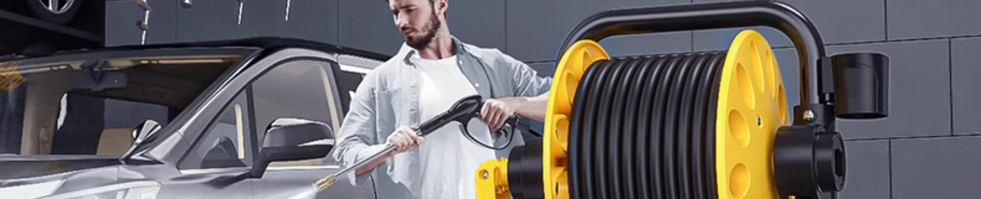 Delixi Car Washing Machine 220V Commercial High-Pressure Cleaning Machine Household Garden Water Pump High-Power Powerful Floor Cleaning Water Gun